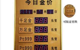 今日金价多少一克999黄金价格,今日金价