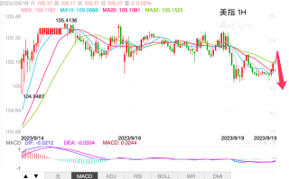 主次节奏：美指转入下行，关注矩形中继形态机会