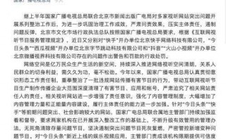 广电处罚快手抖音快手小店刷单怎么处罚