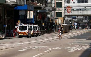 香港五一黄金周街头冷清一香港五一黄金周街头冷清