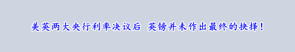 美英两大央行利率决议后 英镑并未作出最终的抉择！-第1张图片-翡翠网