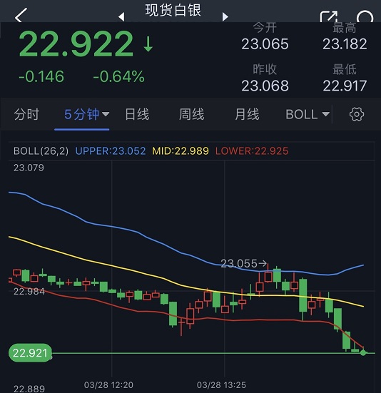 银价短线加速下滑！白银日内交易分析：若跌破关键支撑 银价前景将转为看空-第1张图片-翡翠网