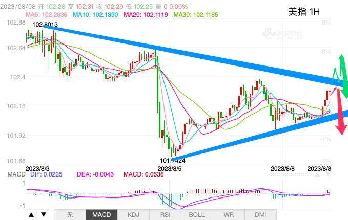 主次节奏：美指日内延续反弹重新寻求阻力位下落-第1张图片-翡翠网