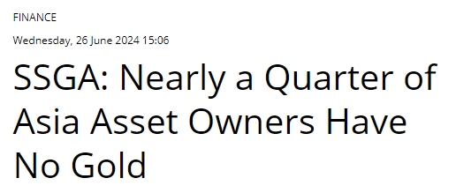 黄金淘金热将延烧？市场调查：24%亚太投资者“无任何黄金持仓” 原因是……-第1张图片-翡翠网