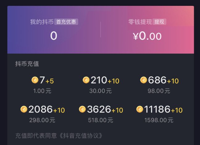 抖音等级充值金额对照表,抖音充值等级怎么算