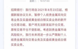 纸黄金为什么停了,纸黄金今日为何停盘