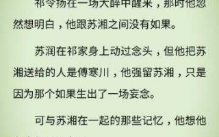 沈湘傅少钦小说全文免费阅读无弹窗抖音傅少钦与沈湘免费翻页