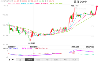 主次节奏：美指转为线上，突破103.15跟进做多