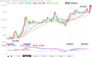 主次节奏：美指短线上行反复，但强势不减反增