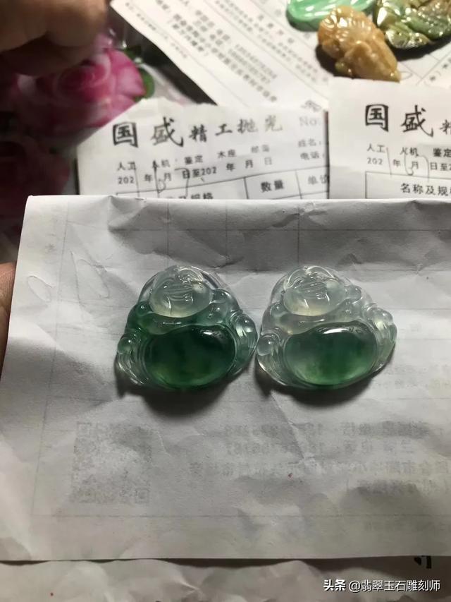 我这赌石开出的糯冰玉佛，能值多少钱？-第8张图片-翡翠网