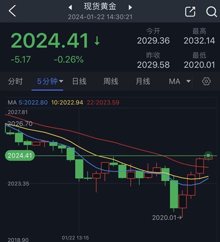 黄金突发行情！金价触及2020美元后短线急涨 黄金最新日内交易分析-第1张图片-翡翠网